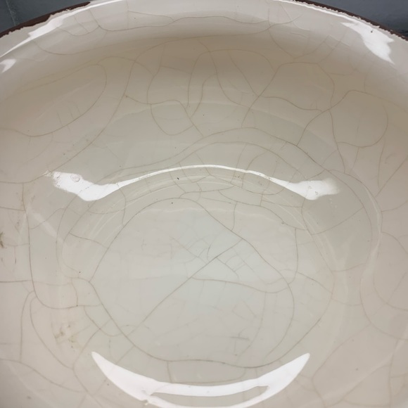 Rustic Belle Jardiniere White Ceramic Bowl by AAA Imports - Picture 4 of 6